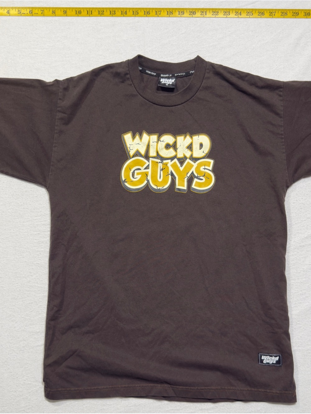 Wickd guys y2k Brown Short-Sleeve Graphic Tee